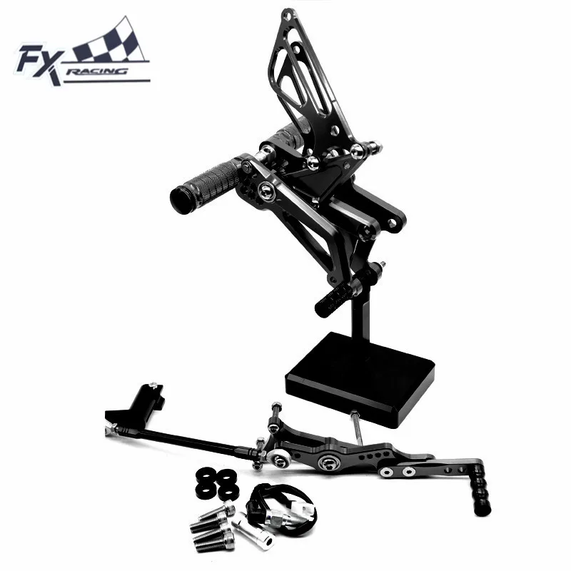 

CNC Motorcycle Foot Pegs Rest Footpegs Pedals Rearset Footrest Rear For TRIUMPH DAYTONA 675R 2006 - 2016 DAYTONA 675 2011 - 2013