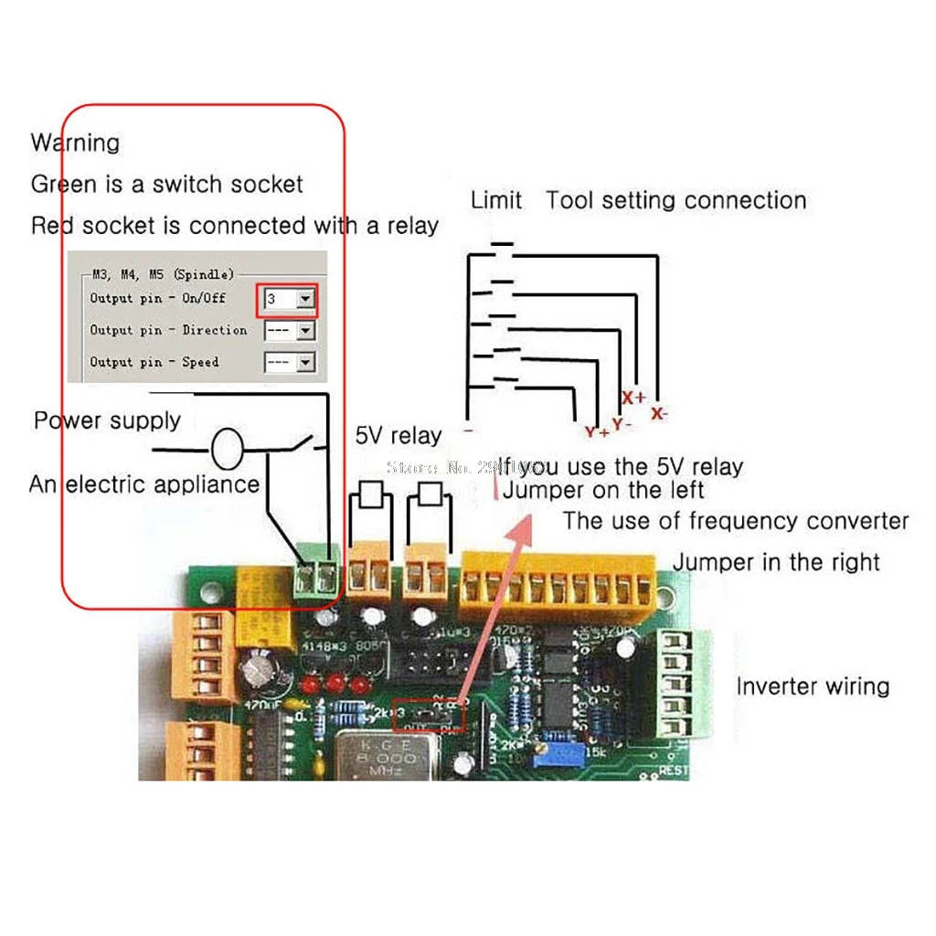 USB CNC 2,1 4 оси USB CNC контроллер интерфейсная плата CNC USB MK1-B119