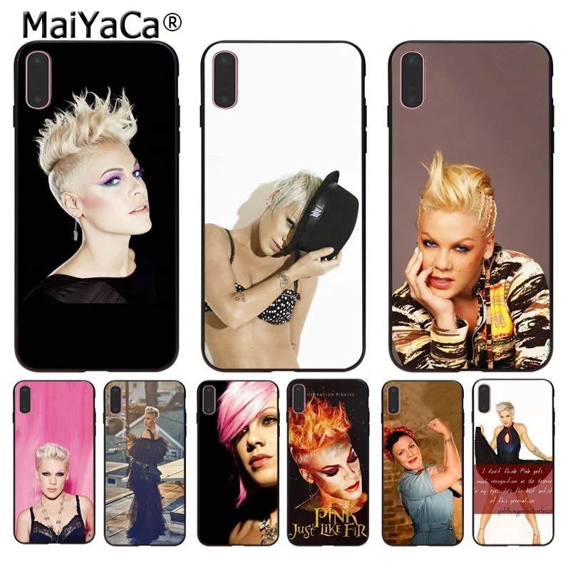 

MaiYaCa singer pink Ultrathin Novelty Fundas Phone Case Cover for Apple iPhone 8 7 6 6S Plus X XS MAX 5 5S SE XR Cellphones