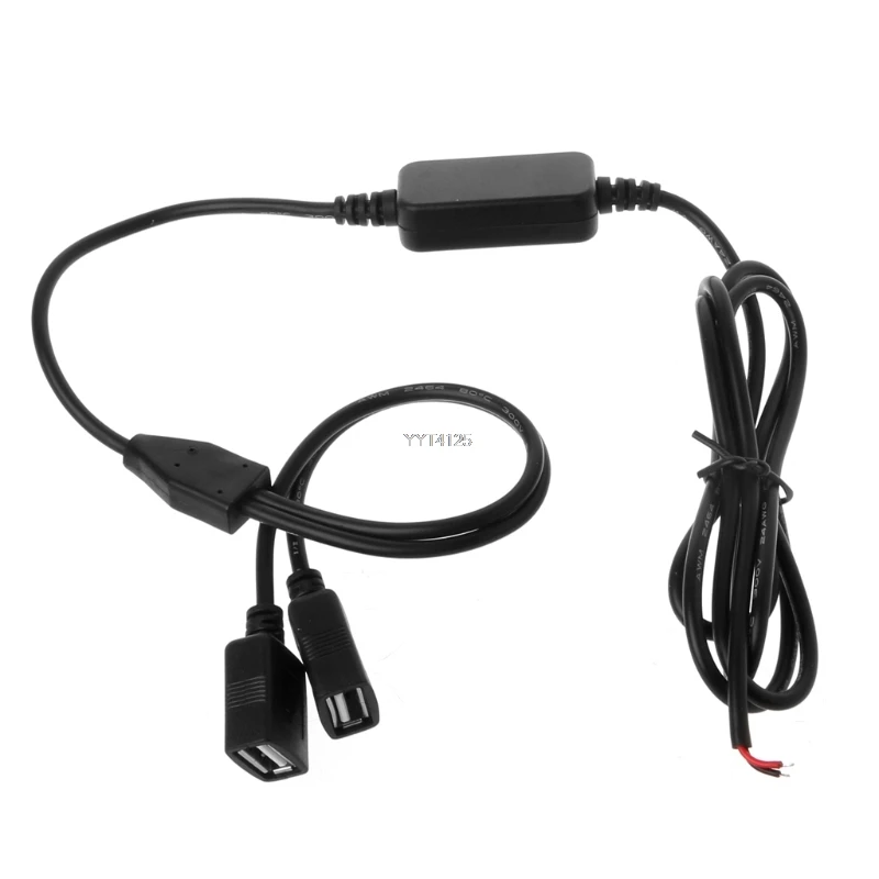 12В до 5В 3а USB автомобильный преобразователь питания для автомобиля зарядное