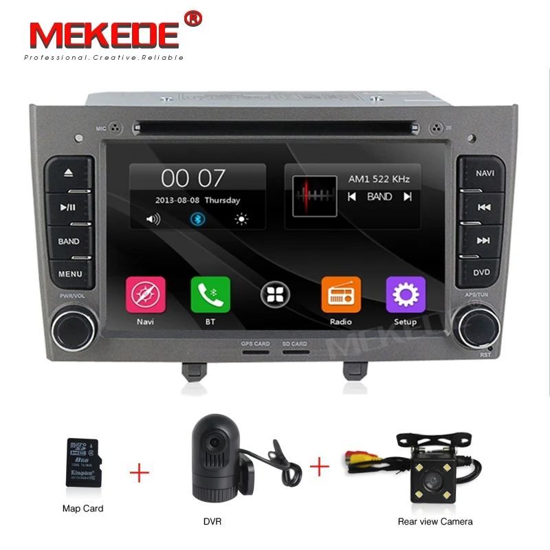 Немецкий склад автомобиля DVD gps для peugeot 408 2010-2011 для peugeot 308 I(T7) 2008-2011 с рулевым колесом canbus BT dvd-плеер - Цвет: Car dvd camera DVR G