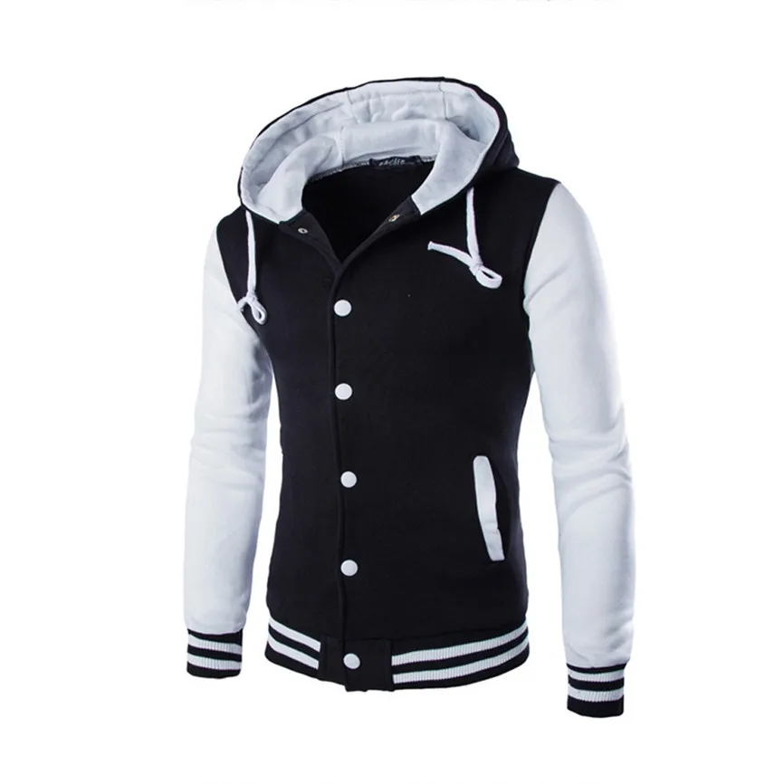 

2019 Fashion Jacket Spring&Autumn Plus Size wrap coatMen Coat Jacket Outwear Sweater Winter Slim Hoodie Warm Hooded Sweatshirt