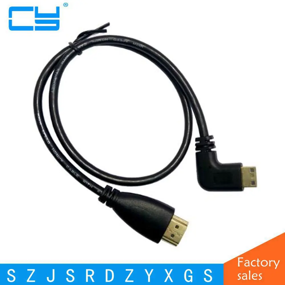 0 5 метров локоть mini HDMI к видео линии кабель|mini hdmi to hdmi|mini hdmihdmi cable |