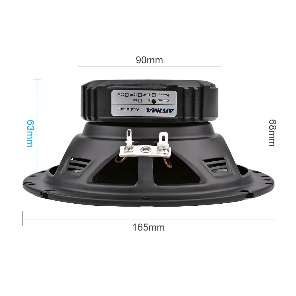 Audio Speakers AIYIMA 1Pcs Midrange Bass Sound Speaker 6.5 Inch 4 8 Ohm 40W Glass Fiber Woofer Audio Loudspeaker DIY Home Theater Bookshelf