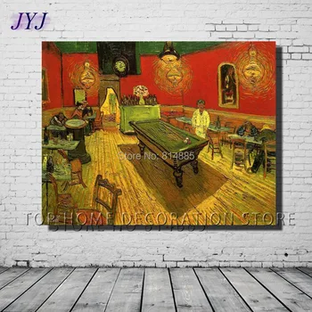 

The Night Cafe 1888 by Vincent Van Gogh Top Quality Famous Oil Painting Canvas Wall Art Gift Top Home Decoration VG017