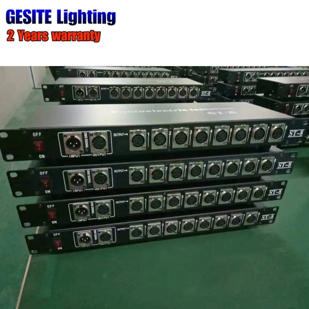 Console de Dmx Amplificador de Sinal Vias para o para o Estágio Divisor de 8 Controlador Dmx512 Estágio 10 Controlador DMX512 console de DMX Amplificador de
