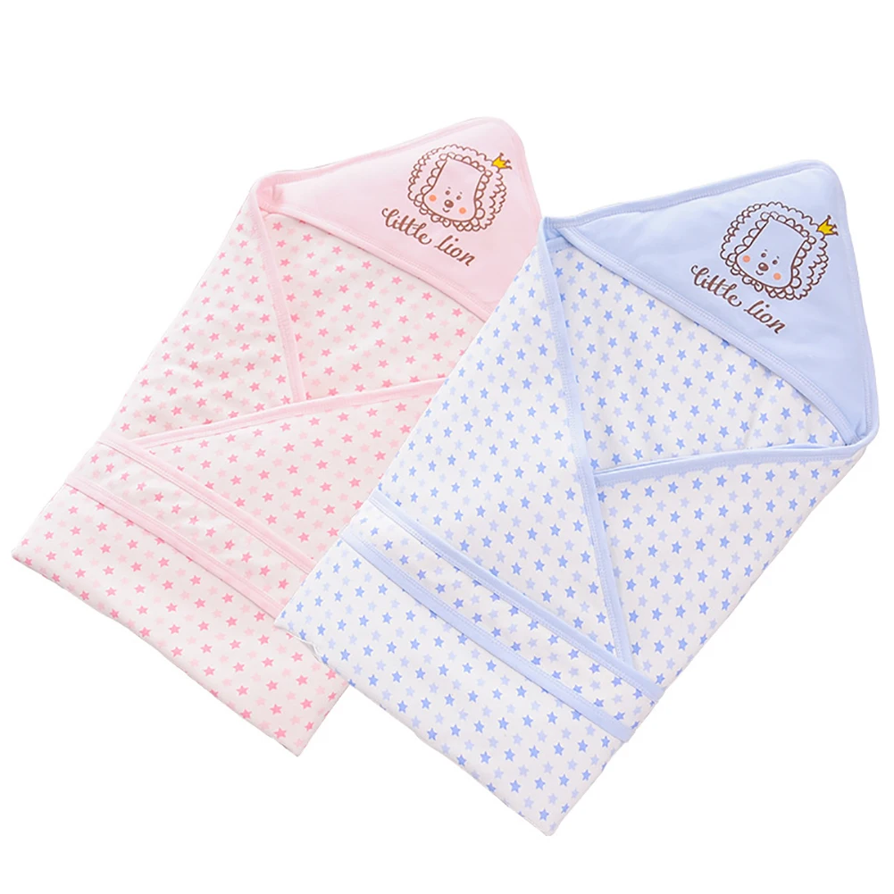 Infants And Toddlers Lace Up Quilt Star Lion Pattern 100 Organic Cotton Hooded Blanket Hooded Bath Robe Blanket Swaddling Aliexpress