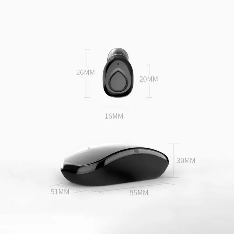 Wireless Bluetooth Headset Stereo Sound Effect HD Call for IOS Charging Display Bluetooth4 2 Earphones for iPhone X 8 Samsung