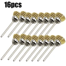 Rust Paint Remover Engraver Wire Brushes Grinder Grinding Rotary Tool Accessories 16Pcs Metal Surface Cleaning
