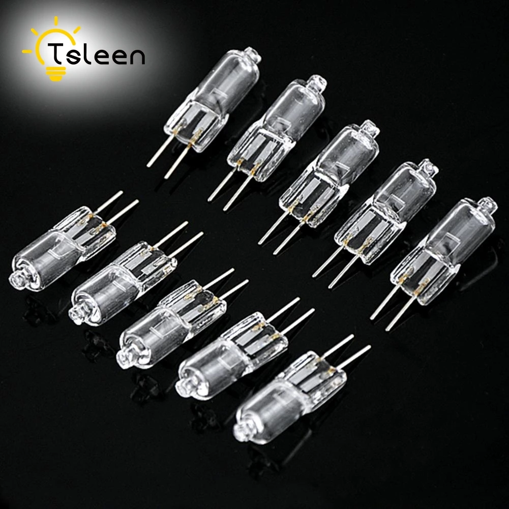 

10Pcs Super Bright durable G4 220v Halogen Lamp Light Bulb 20w Halogen G4 110V 220v Warm White Indoor Clear Halogen bulb