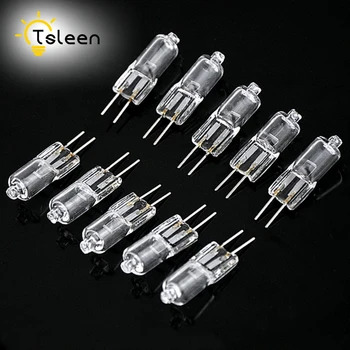 

10Pcs Super Bright durable G4 220v Halogen Lamp Light Bulb 20w Halogen G4 110V 220v Warm White Indoor Clear Halogen bulb
