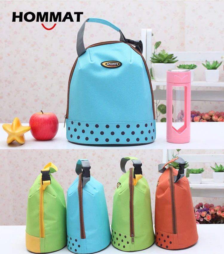 Thermal Insulated Cooler Lunch Bag for Kids Girls School Lunch Boxs Carry Lunch Tote Bag Water Bottle Bag Cotton Bolsa Termica(China (Mainland))