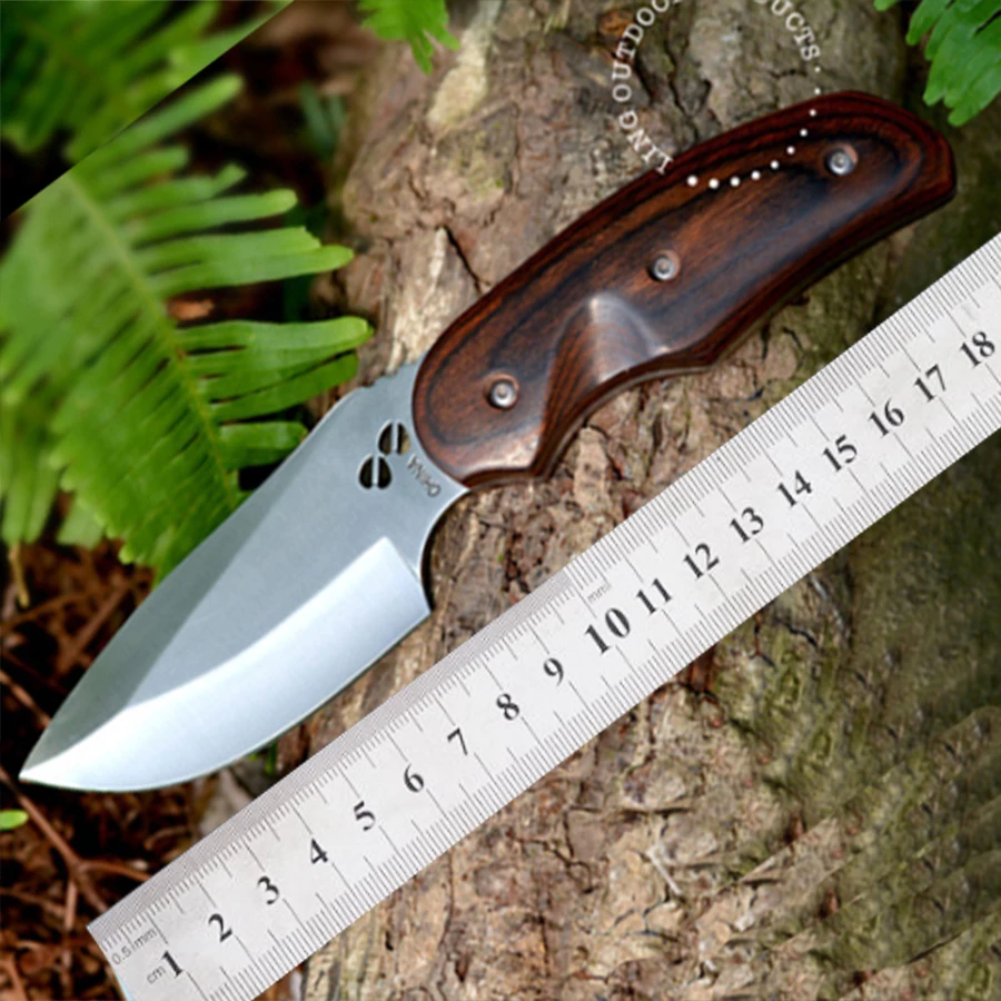 Дешевый 076 нож с фиксированным лезвием 3Cr13Mov лезвие шерсть Ручка Открытый Отдых походные охотничьи ножи переносной ежедневный спасательный инструм...