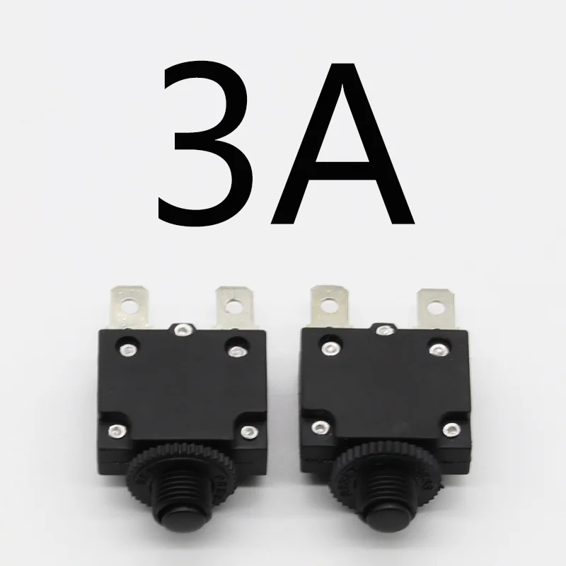 1 шт. тепловой выключатель автоматический выключатель защита от перегрузки 3A, 4A, 5A, 6A, 7A, 7.5A, 8A, 10A, 15A, 18A, 20A, 25A, 30A переключатель перегрузки - Цвет: 3A
