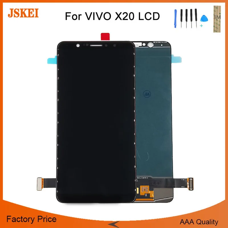 

6.01 inch 2160 x 1080 For Vivo X20 LCD Display with Touch Screen Digitizer Assembly Replacement LCD Display with 3M Sticker