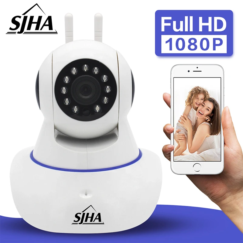 

Wireless IP Camera Indoor wifi 1080P Security Camera IR-Cut Night Vision Two Way Audio Surveillance Cameras Baby Monitor