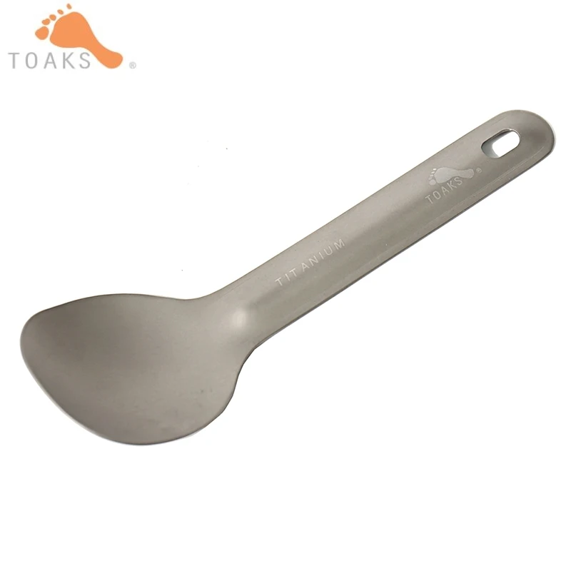 

TOAKS Titanium Short Handle Spoon Flat Scoop Tableware Tea Coffee Scoop Picnic Tool Outdoor Sugar Salt Spice Condiment SLV-10
