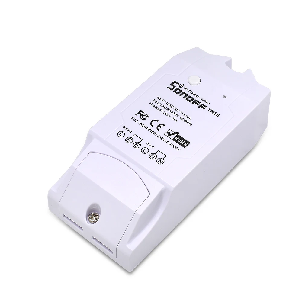 ITEAD Sonoff TH16 Беспроводной Выключатель Модуль Автоматизации датчик температуры и влажности Wifi Пульт дистанционного управления для умного дома 16А 3500 Вт