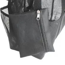 High Mesh Beach Bag Handbag Storage Tote Toy Grocery Lightweight with Small Pouch DOG88
