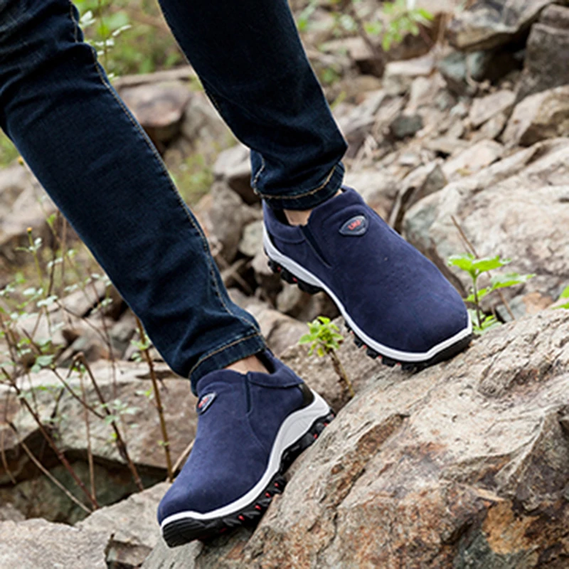 Fashion Men Casual Shoes Comfortable Shoes autumn/spring Black Gray Brown Casual Male Shoes Men Trainers Comfortable Loafers