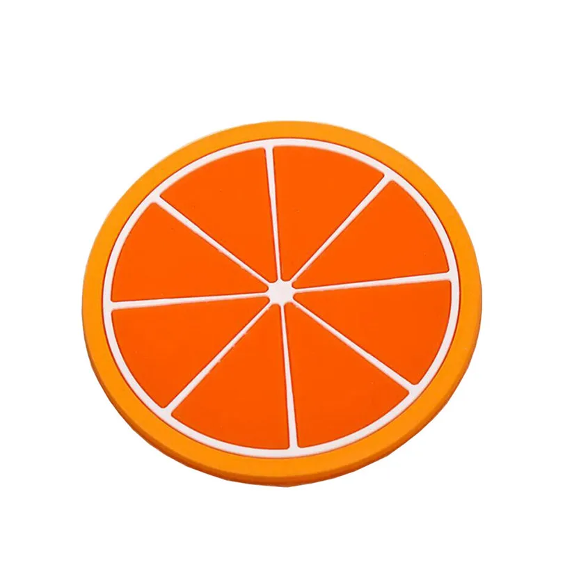 

Fruit Coaster Colorful Silicone Cup Drinks Holder Mat Tableware Placemat Jun15 Professional Factory price Drop Shipping