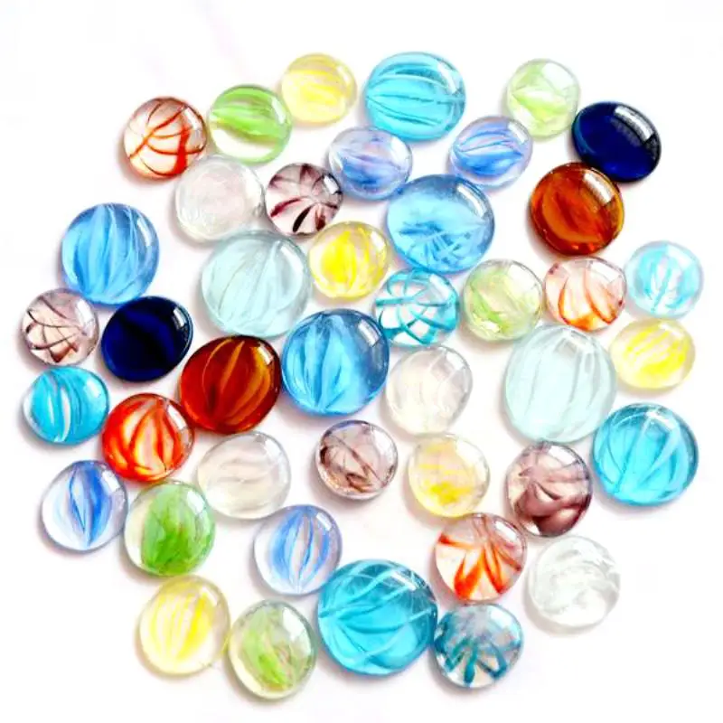 Newest 100g DIY Mixed Color Glass Gems Mosaic Tiles Pebbles Nuggets for DIY Projects