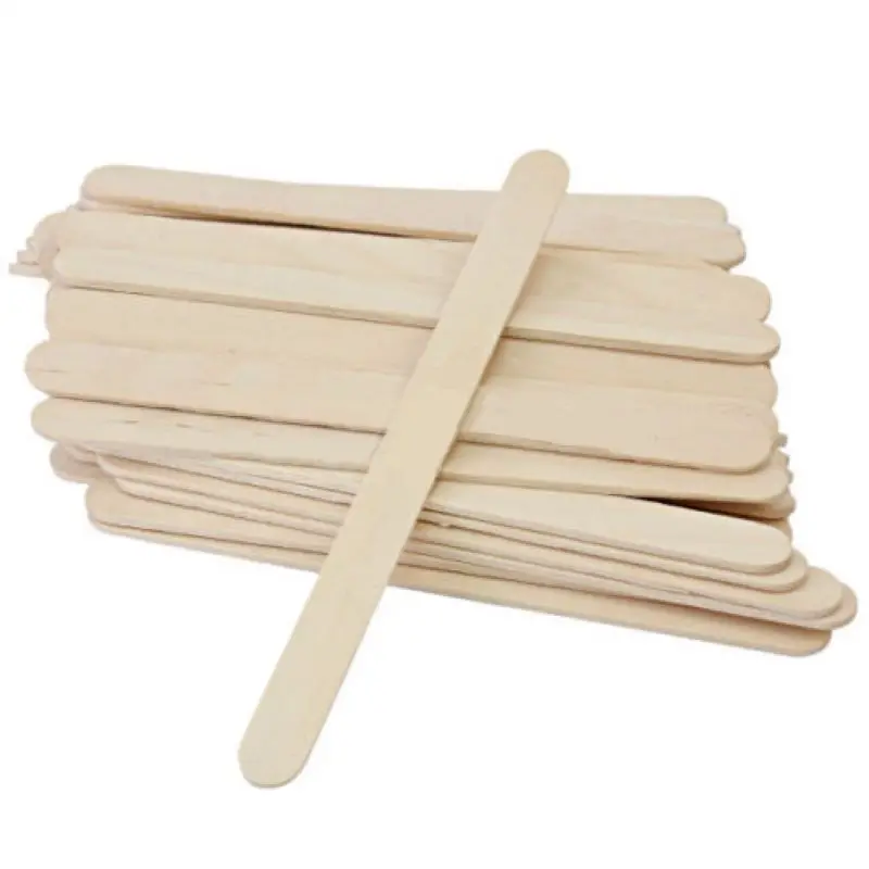 Shellhard 100x Disposable Waxing Wooden Tongue Depressor Body Hair Removal Stick Tongue Depressor