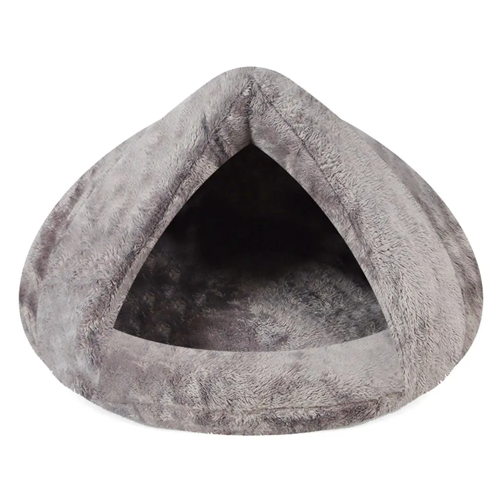 

Warm Cat Sleeping Bags Pet Beds Half Cover Winter Nest House Cats Bed For Small Pets Cat Mat Bed Kennel House