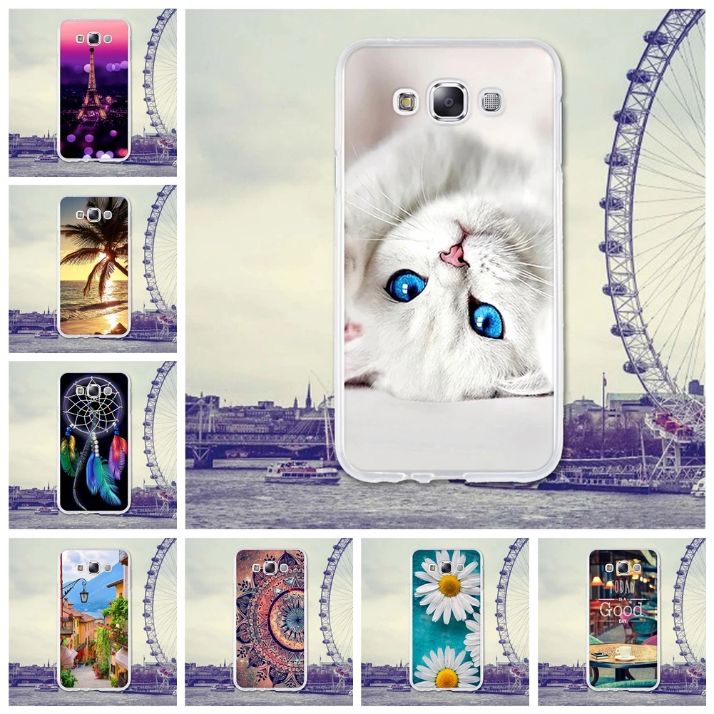 Чехлы для телефонов Samsung Galaxy E7 чехол 5 дюйма чехлы задняя крышка GalaxyE7 E7000 E7009 E700F