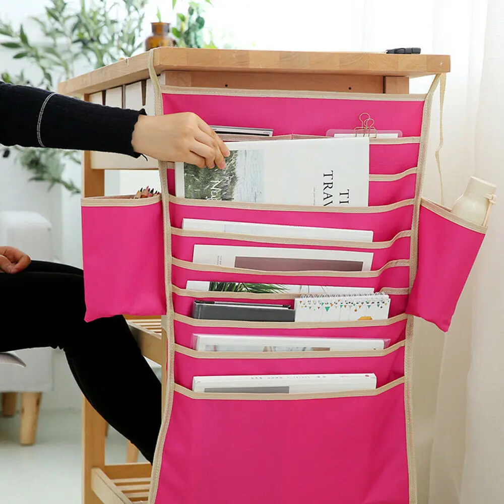 

Modern Bedside Pocket Hang Desk Bag Holder Storage Organizer Multifunctional Class Student Book Bag Study Book Storage Desk Bag