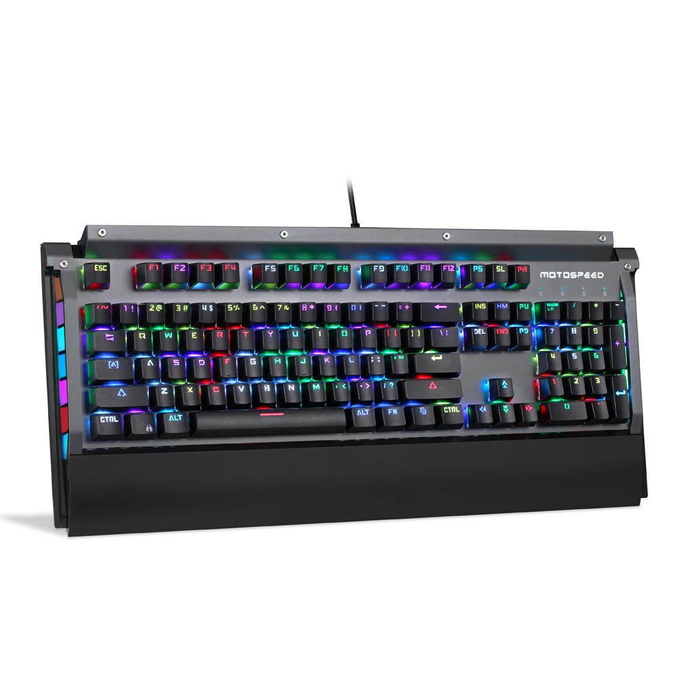 Motospeed CK98 RGB механическая клавиатура для игр Kailh коробка переключатель 104 ключ и