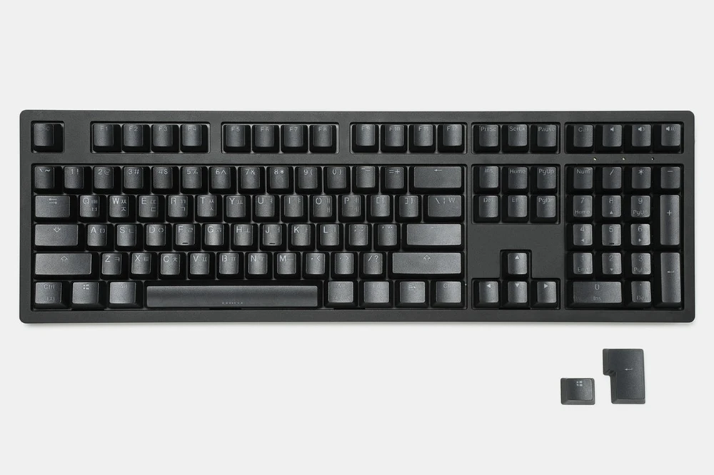 LOOP RUSSIAN & KOREAN ROOT LETTER LANGUANGE legends PBT DOUBLESHOT KEYCAP SET OEM profile black and
