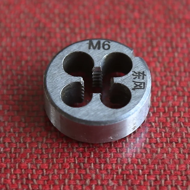 Free shipping of 2PCS Metric round Die M6*0.5MM manual dies threading