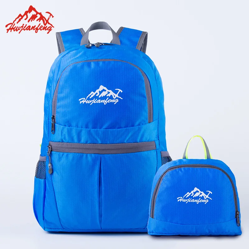 Sport Travel Backpack Portable Zipper Soild Nylon Daily Traveling Women Folding functional climbing Bag camping rucksack outdoor | Спорт и