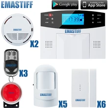 IOS и android приложение управление беспроводное радиоустройство GSM сигнализация системы безопасности дома наборы с русским/французским/испанским голосом