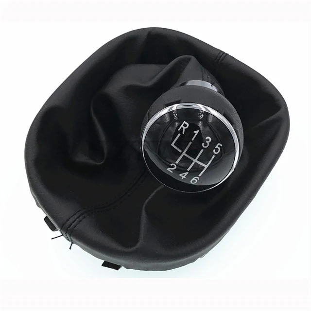 

5 Speed Gear Shift Knob Gearstick Gaiter Boot For VW Touran Caddy MK2 2003-2010 2004-2009 Leather Car Gear Gaiter Boot Parts