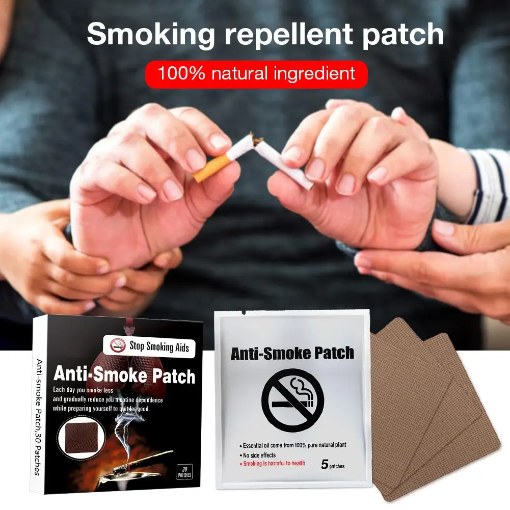 

30pcs 100% Natural Ingredient Patches Give Up Stop Smoking Patch Quit Smoking Cessation Patch Anti Smoke Medical Plaster