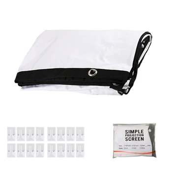 

100" 16:9 HD Projector Screen Widescreen Foldable Anti-Crease Indoor Outdoor Projector Movies Screen for Home Theater