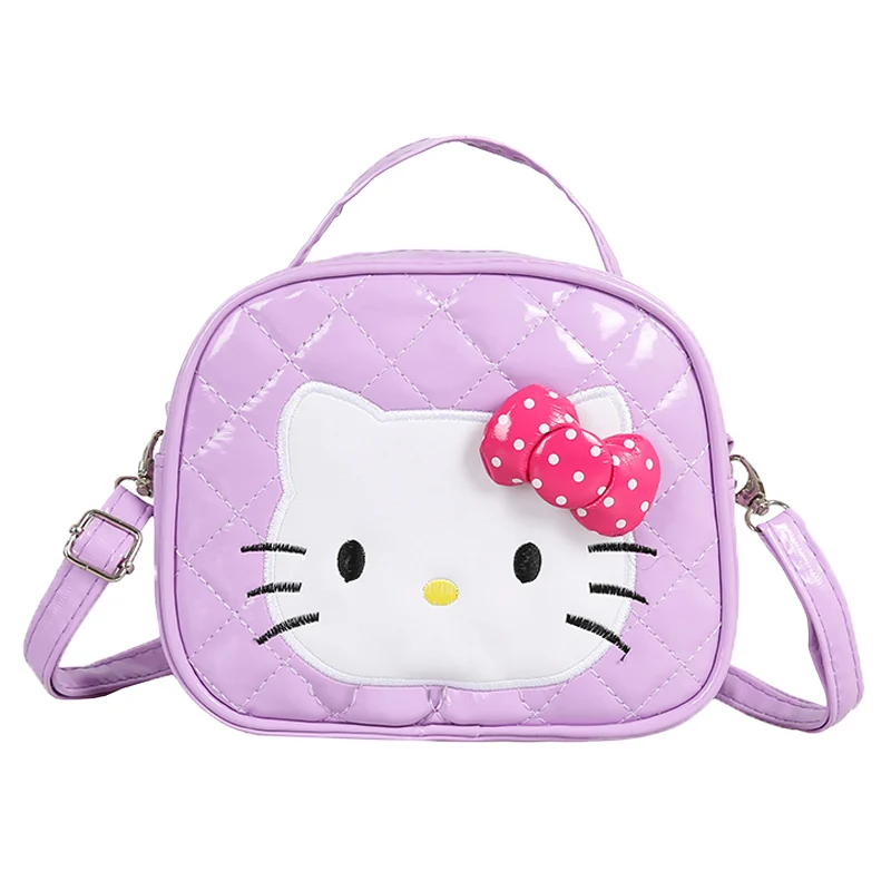 Hello kitty/Детская Повседневная модная сумка на одно плечо с бантом из мультфильма для девочек, водонепроницаемые Рюкзаки для покупок на заказ - Цвет: C