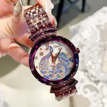 2019 Luxury Brand lady Crystal Watch Women Dress Watch Fashion Rose Gold Blue Quartz Watches Female Stainless Steel Wristwatches newest luxury brand lady crystal watch women dress watches fashion diamond quartz watch female stainless steel wristwatches