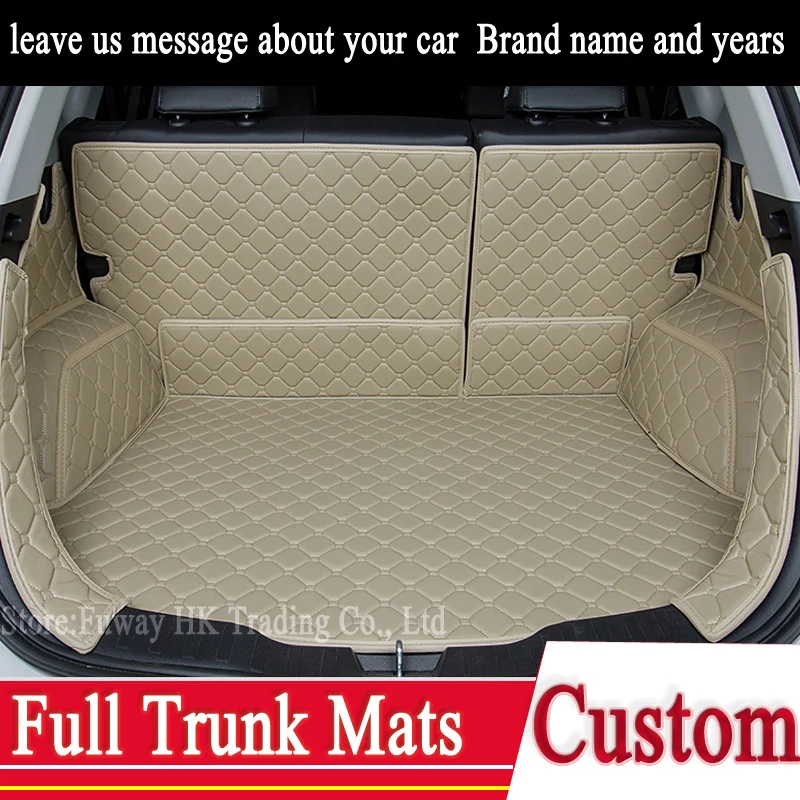 Полный багажник 3D коврики кожаный коврик для Volkswagen VW CC Magotan Passat Polo Sharan Touareg Specia sagitar