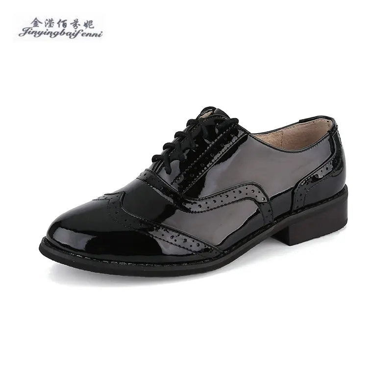 

EU38-46 Plus size New business genuine leather shoes carved brogue lace-up oxford breathable dress shoes men Brogues Oxfords