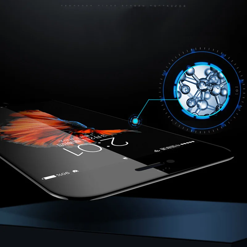 5D закаленное стекло для iPhone 6 Защитная пленка экрана 6s 8 Plus телефона на 7