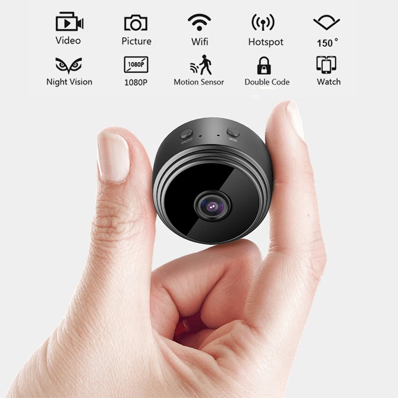 Мини-камера A9 hd 1080p Wi-Fi ip маленькая беспроводная домашняя камера с ночным видением