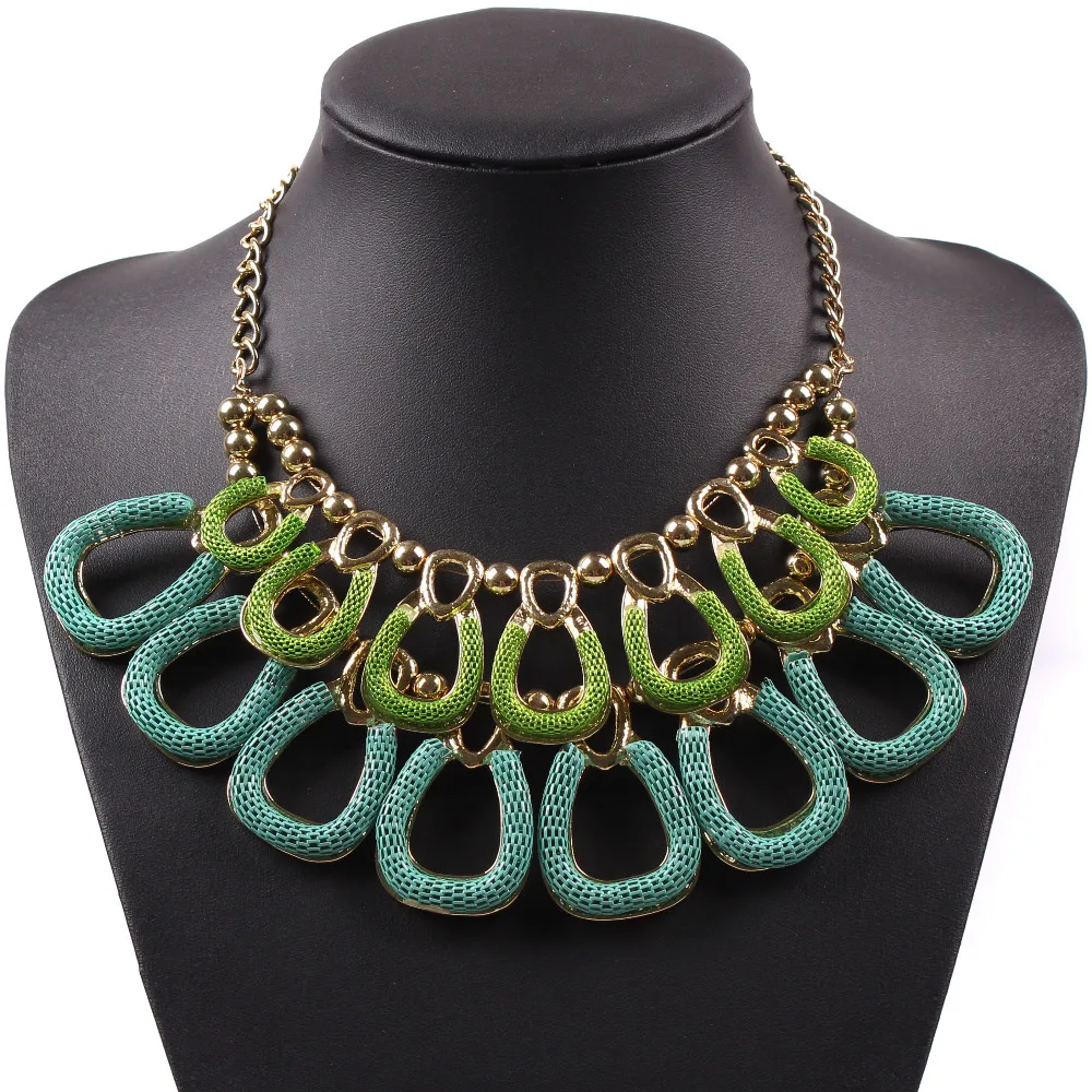 2018 Autumn New Model Paint Pendant Gold Chain Necklace Designs For