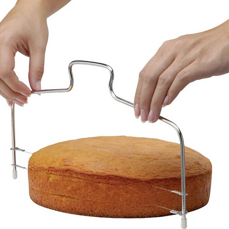

TUUTH Adjustable Stainless Steel Wire Cake Slicer Leveler Pizza Dough Cutter Trimmer Ktchen Accessories Baking Tools