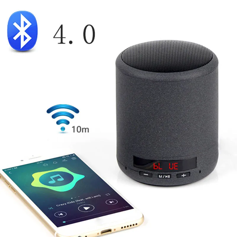 Мини Bluetooth динамик Портативный беспроводной колонки бас звук стерео сабвуфер FM радио громкой связи TF карта USB MP3 плеер для телефона