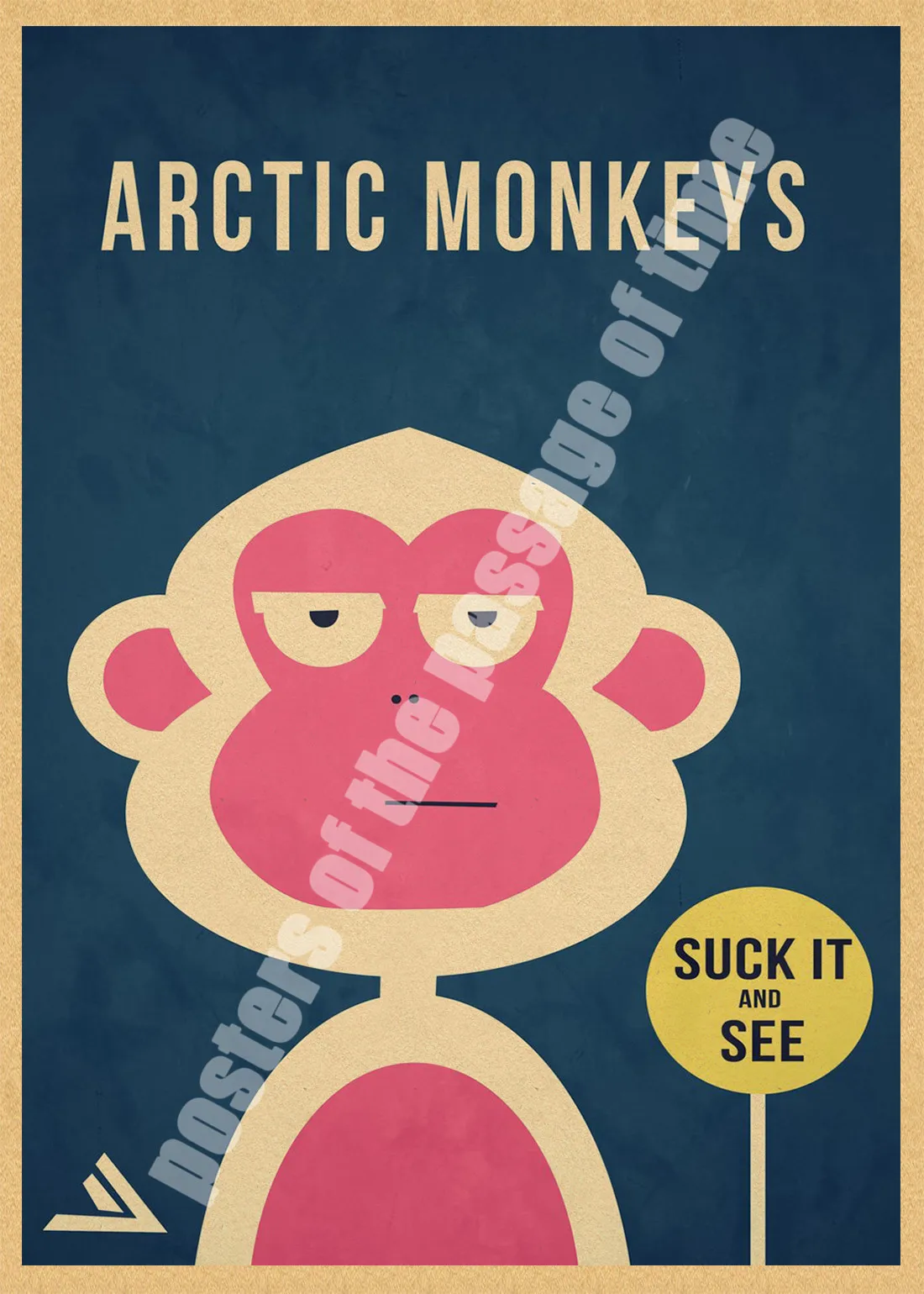 Arctic Monkeys Группа Музыка панк Рок Винтаж крафт-бумага плакат Бар стены стикеры дома декоративная живопись - Цвет: Светло-зеленый
