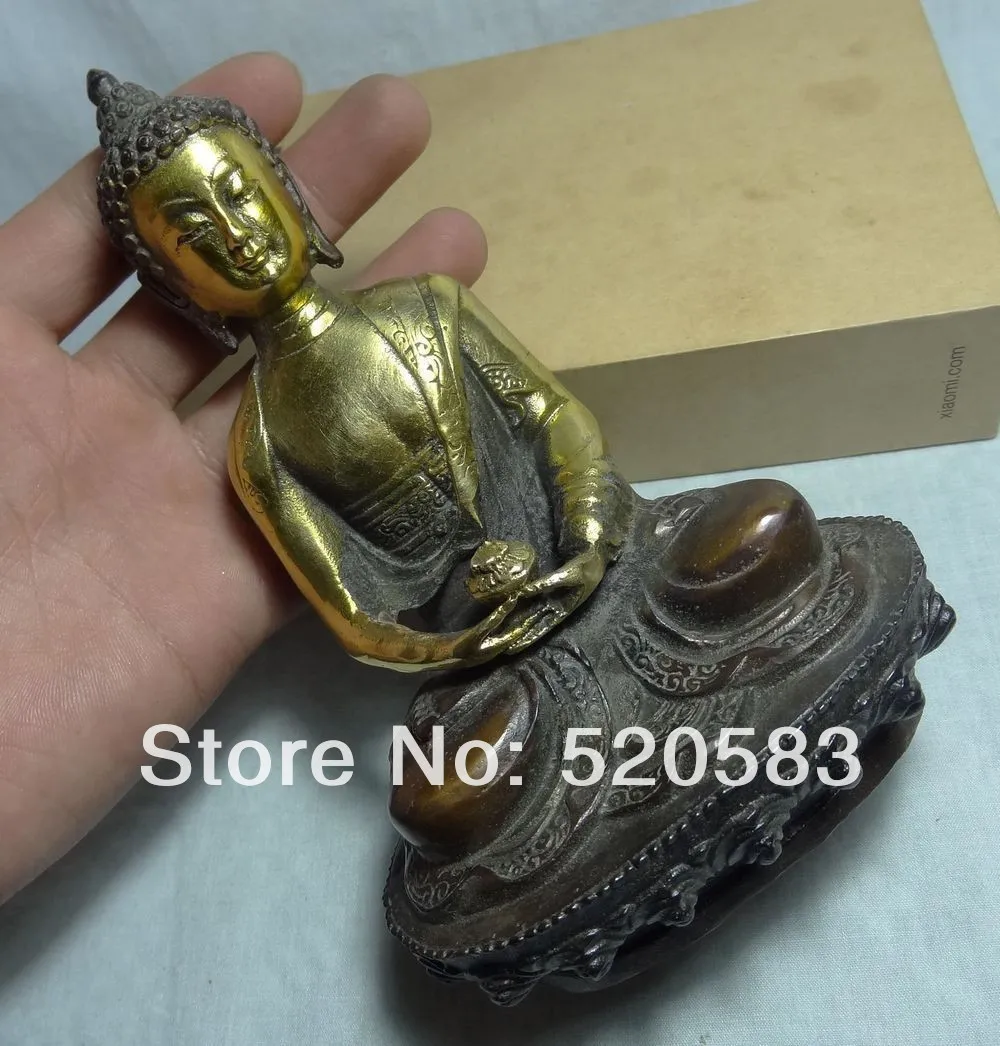 

Chinese Bronze Gilt Collect Buddhism Shakyamuni Sakyamuni Buddha Bowl Statue