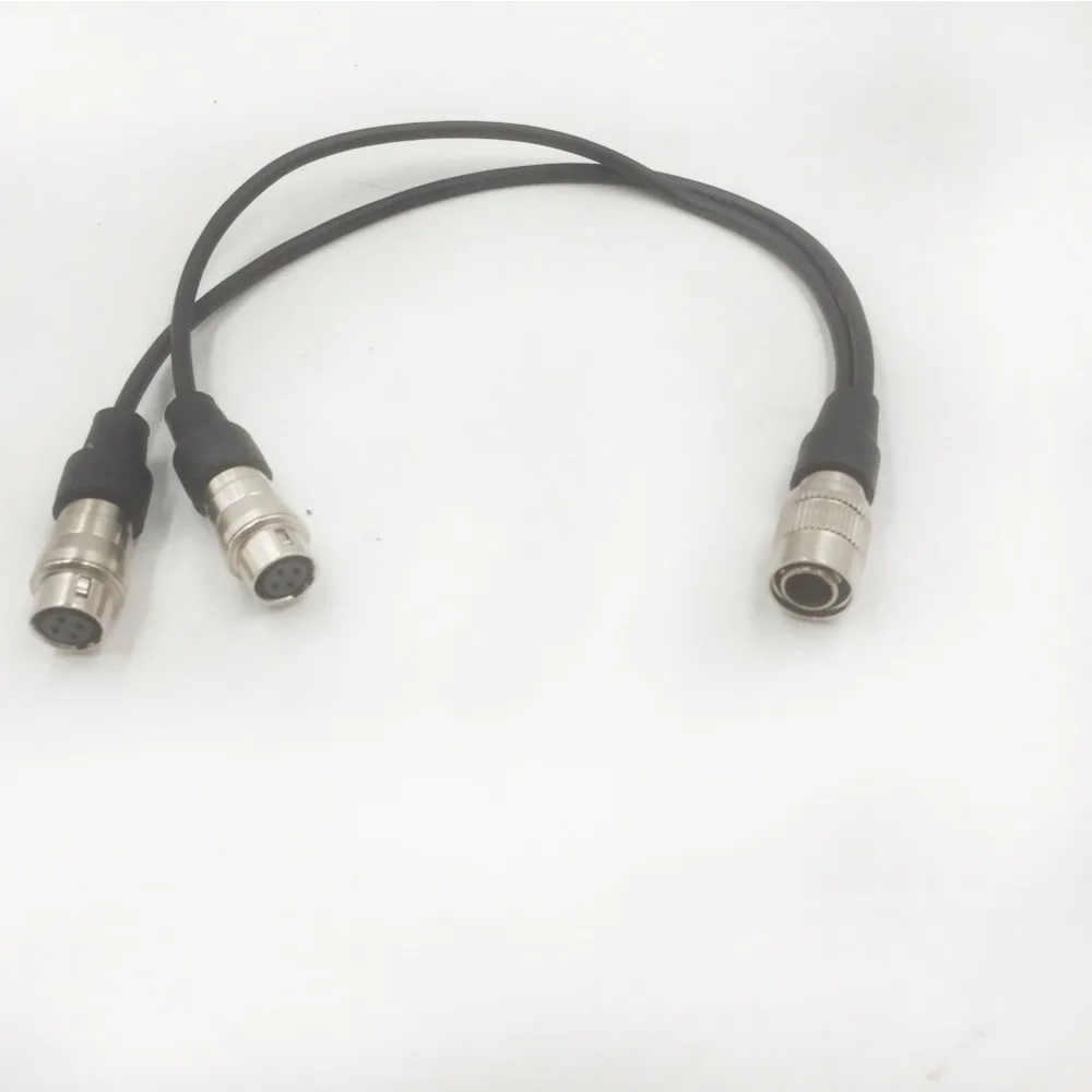 2 в 1 Hirose 4 pin штекер для двойной Famale свободный разъем дополнительный кабель